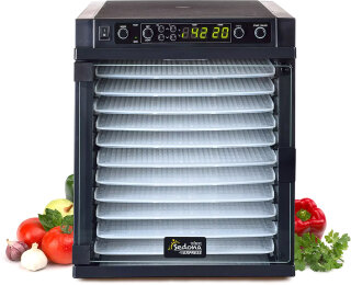 Sedona Express Dörrgerät mit Edelstahl- und Kunststoffeinschüben