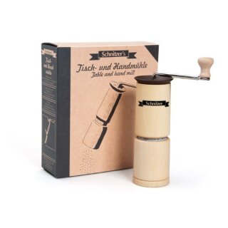 Schnitzer Tisch- & Hand-Getreidemühle aus Retoure mit Garantie