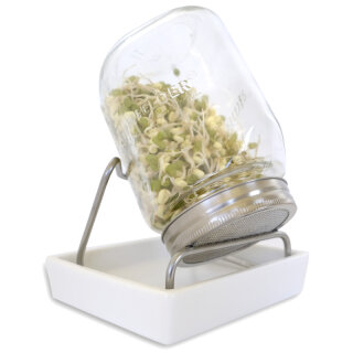 Eschenfelder Sprossenglas System I 1000 ml, Schale weiß