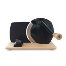 Jupiter Retro Hand-Allesschneider mit Vollholzplatte