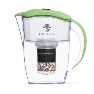 Lotus Vita Esprit Wasserfilter-Kanne Natura Plus 1,3l Pistazie