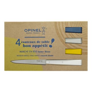 Opinel No 125 BON APPETIT CELESTE Tafelmesser-Set, 4-teilig