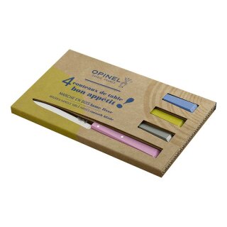 Opinel No 125 BON APPETIT CAMPAGNE Tafelmesser-Set, 4-teilig