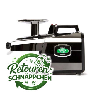 Greenstar Elite Saftpresse Schwarz aus Retoure